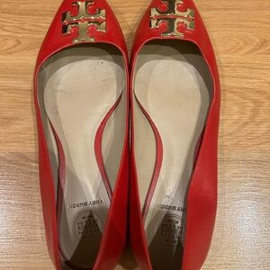 Tory Burch Red Flats